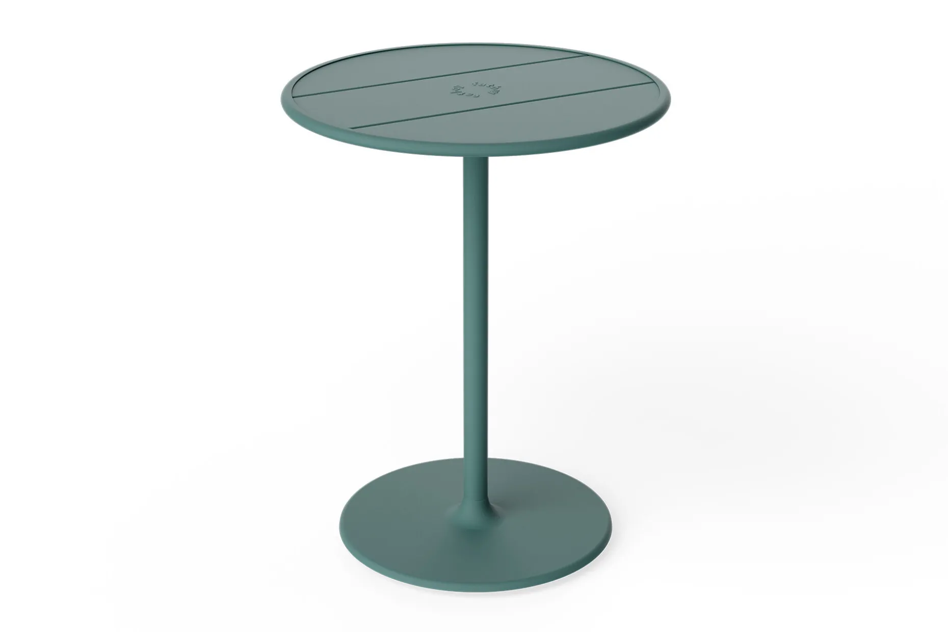 Fred's Bistreau Petite table de jardin ronde, vert, 60x60x76 cm