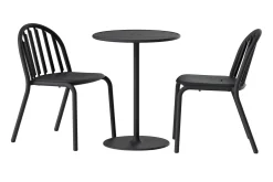 Fred's Bistreau Petite table de jardin ronde, black, 60x60x76 cm