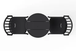 Fred's Bistreau Petite table de jardin ronde, black, 60x60x76 cm