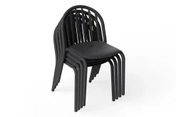 Fred's Chair Chaise de jardin, black, 52x56x80.5 cm