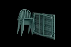 Fred's Medium Table Table de jardin, vert, 170x90x76 cm