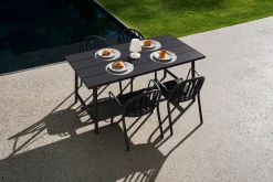 Fred's Medium Table Table de jardin, black, 170x90x76 cm