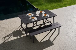 Fred's Medium Table Table de jardin, black, 170x90x76 cm