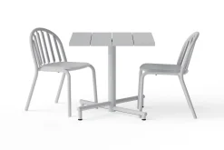 Fred's Square Bistreau Petite table de jardin carrée, 80x80x76 cm