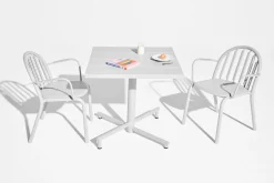 Fred's Square Bistreau Petite table de jardin carrée, 80x80x76 cm