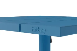 Fred's Square Bistreau Petite table de jardin carrée, bleu, 80x80x76 cm