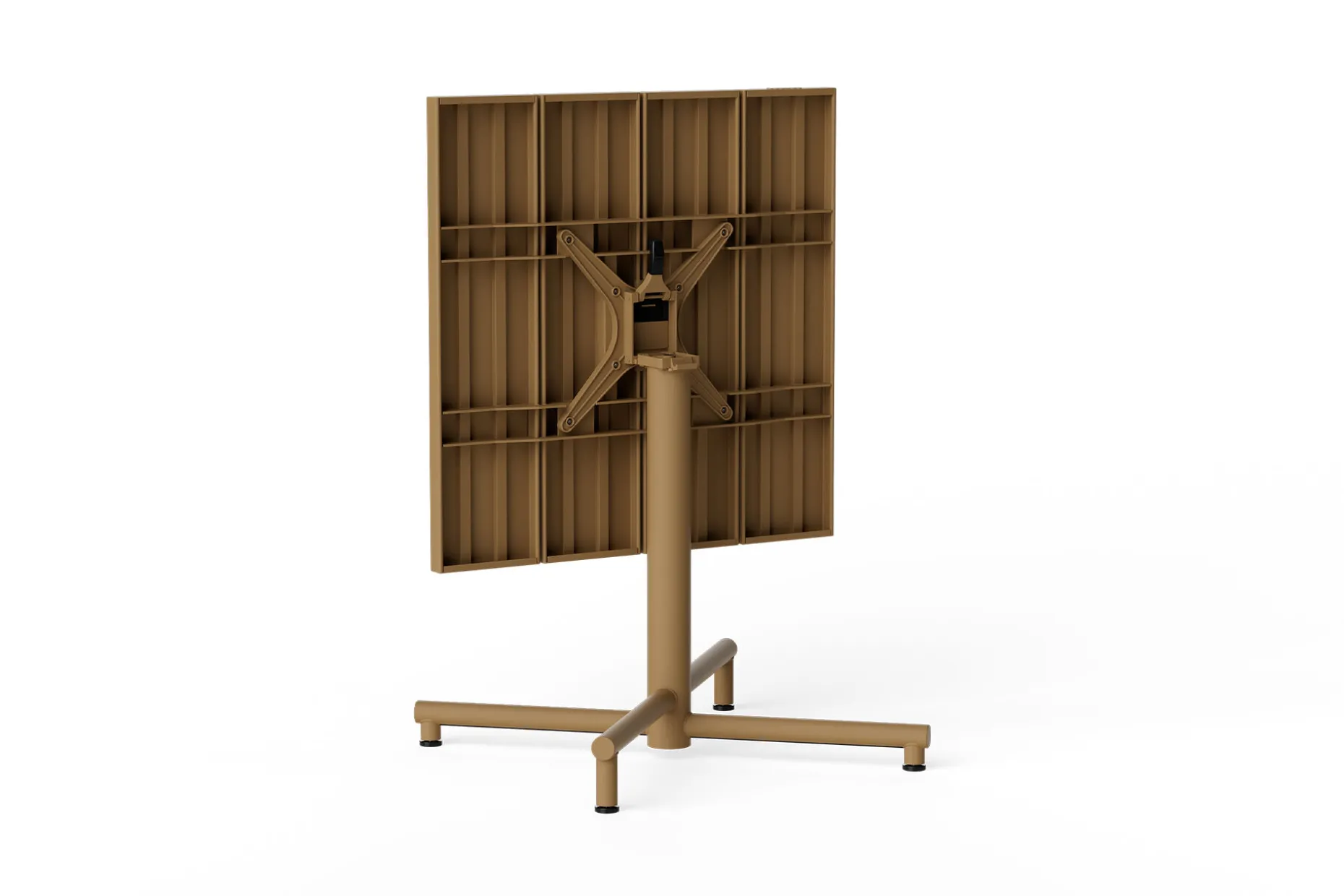 Fred's Square Bistreau Petite table de jardin carrée, marron, 80x80x76 cm