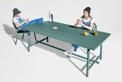 Fred's Table Table de jardin, vert, 220x100x76 cm