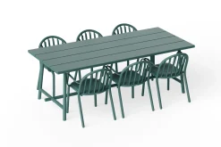 Fred's Table Table de jardin, vert, 220x100x76 cm