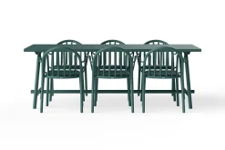 Fred's Table Table de jardin, vert, 220x100x76 cm
