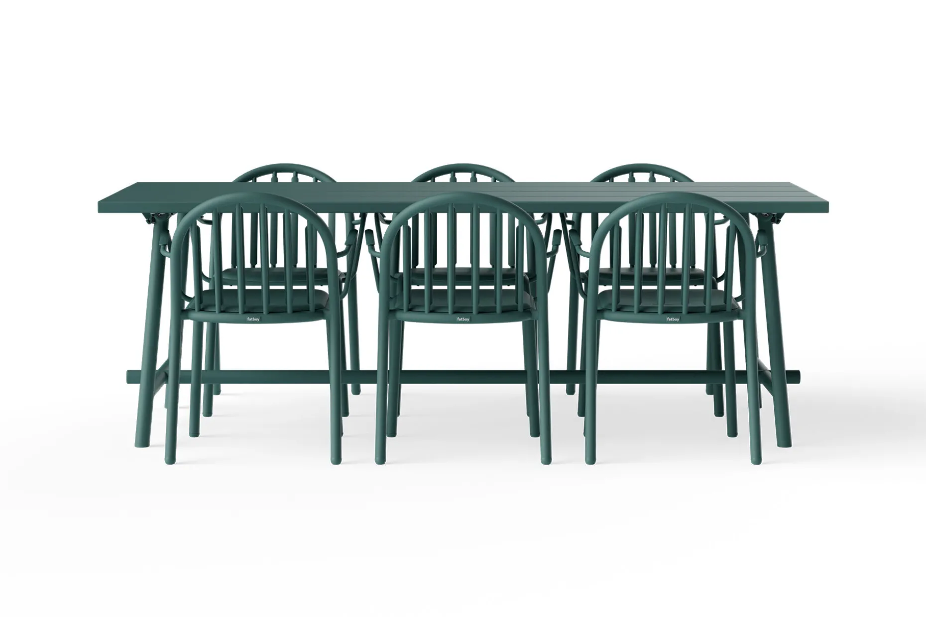 Fred's Table Table de jardin, vert, 220x100x76 cm