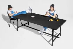 Fred's Table Table de jardin, black, 220x100x76 cm
