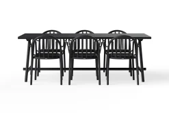 Fred's Table Table de jardin, black, 220x100x76 cm