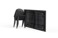 Fred's Table Table de jardin, black, 220x100x76 cm