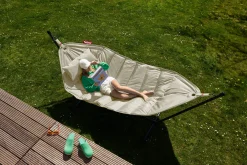 Headdemock Cream Hamac avec support, 270x138x110 cm