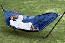 Headdemock Dark Blue Hamac avec support, 270x138x110 cm