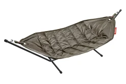 Headdemock Taupe Hamac avec support, 270x138x110 cm