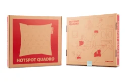 Hotspot Pillow Quadro Coussin chauffant, argent, 45x45x17.5 cm