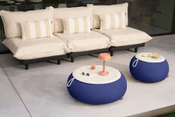 Humpty Outdoor Tables basses d'extérieur, bleu, 65x65x35 cm