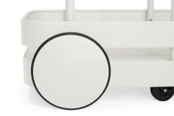 Jolly Trolley Table de bar mobile, blanc, 78x55x200 cm