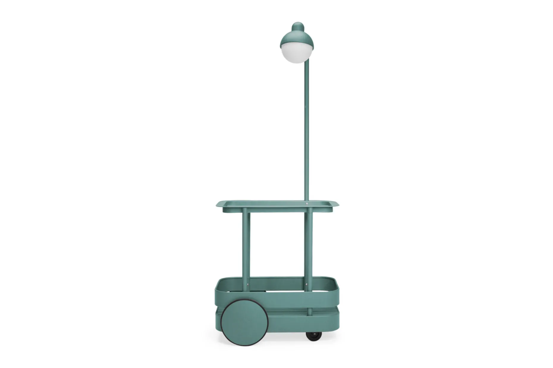 Jolly Trolley Table de bar mobile, vert, 78x55x200 cm