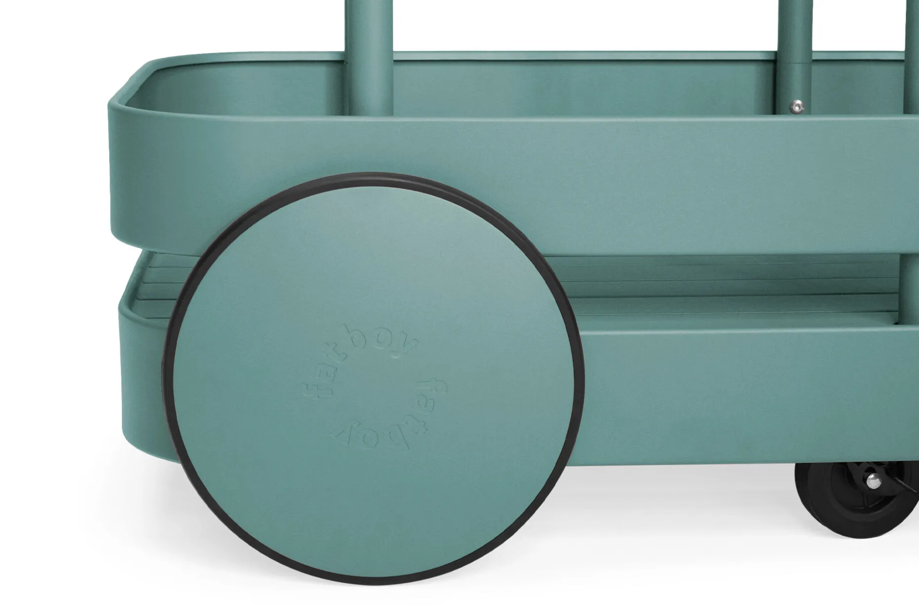 Jolly Trolley Table de bar mobile, vert, 78x55x200 cm