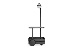Jolly Trolley Table de bar mobile, black, 78x55x200 cm