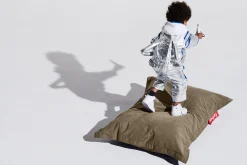 Junior Canvas Pouf pour enfant, gris, 100x130 cm