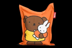 Junior Nylon x Miffy / Boris Pouf géant Miffy Boris, orange, 130x100 cm