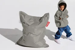 Junior Pouf pour enfant, argent, 100x130 cm