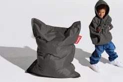 Junior Pouf pour enfant, gris, 100x130 cm