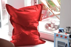 Junior Pouf pour enfant, rouge, 100x130 cm