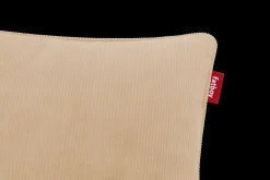 King Pillow Cord Coussin décoratif, beige, 66x40 cm