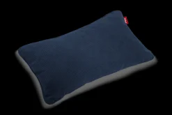 King Pillow Cord Coussin décoratif, bleu, 66x40 cm