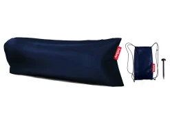 Lamzac 3.0 Pouf gonflable, bleu, 185x83x50 cm