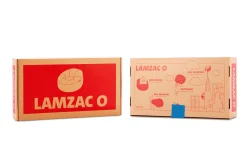 Lamzac O Pouf gonflable, bleu, 110x103x62 cm