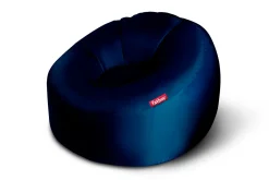 Lamzac O Pouf gonflable, bleu, 110x103x62 cm