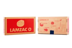 Lamzac O Pouf gonflable, bleu, 110x103x62 cm