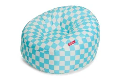 Lamzac O Pouf gonflable, blanc, 110x103x62 cm
