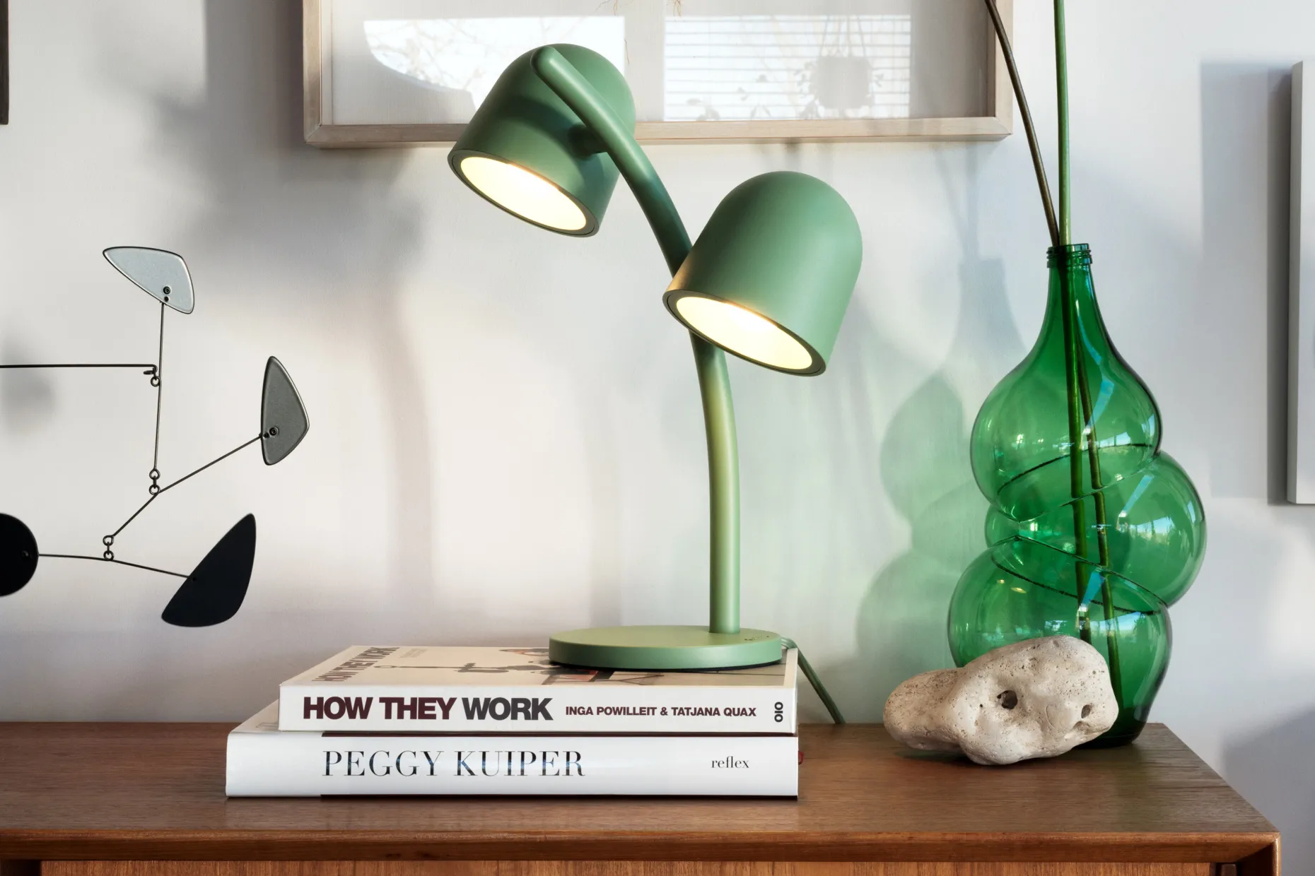 Little Lebow Lampe de table dimmable, vert, 17x29.2x42 cm