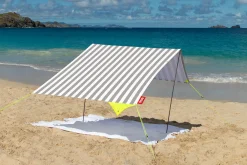 Miasun Tente de plage portable, gris, 330x190x140 cm
