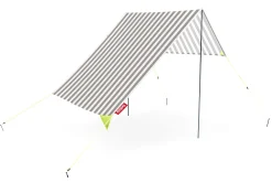 Miasun Tente de plage portable, gris, 330x190x140 cm