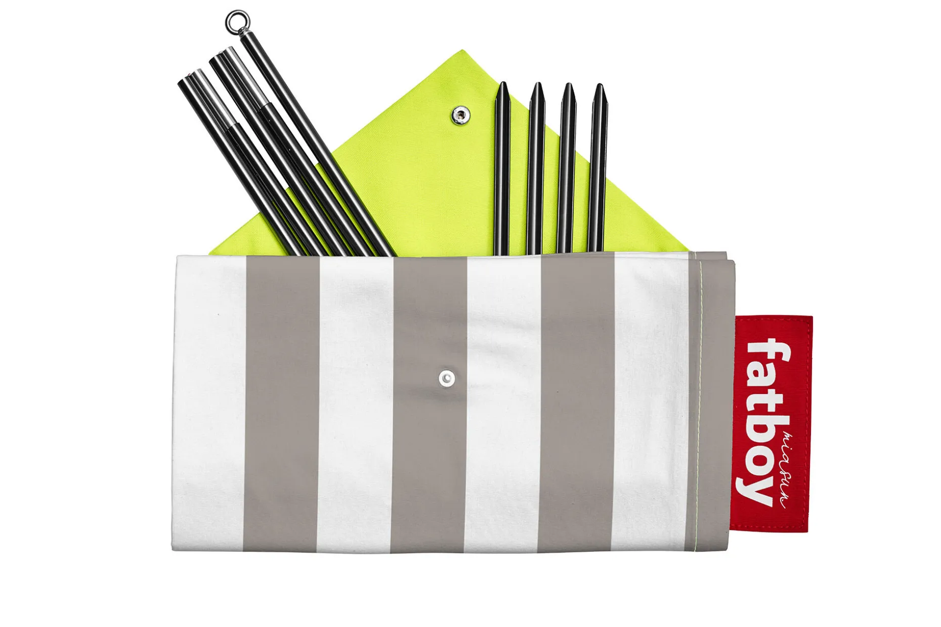 Miasun Tente de plage portable, gris, 330x190x140 cm