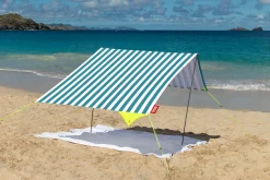 Miasun Tente de plage portable, vert, 330x190x140 cm