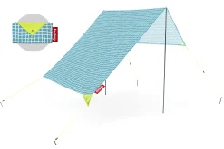 Miasun Tente de plage portable, bleu, 330x190x140 cm
