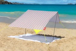 Miasun Tente de plage portable, blanc, 330x190x140 cm