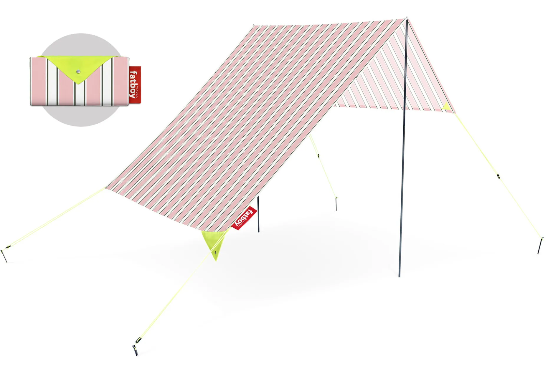 Miasun Tente de plage portable, blanc, 330x190x140 cm