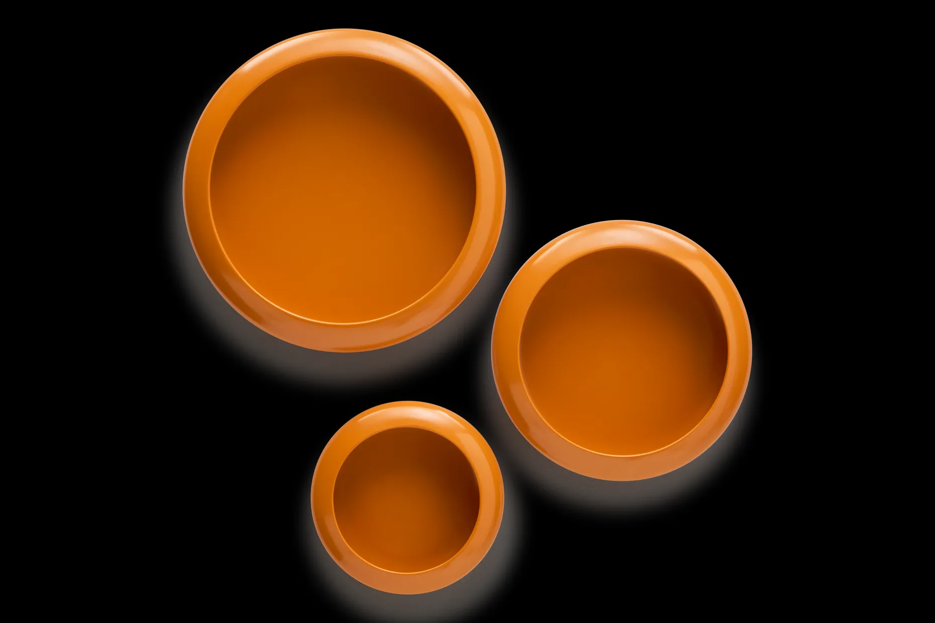 Oloha Trio Ensemble d’appliques, orange,cm