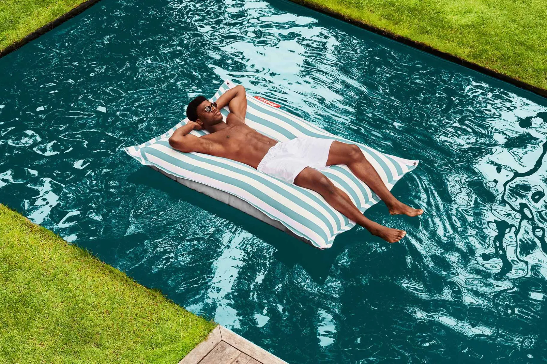 Original Floatzac Pouf flottant, bleu, 134x180 cm
