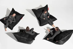 Original Pouf d'intérieur, black, 140x180 cm